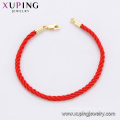 75555 xuping última moda de alta calidad con 14k chapado en oro pulsera unisex